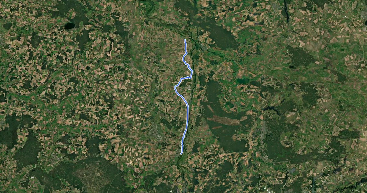 Маршрут [D10] Elberadweg linkselbisch [Abschnitt H] на спутниковом снимке