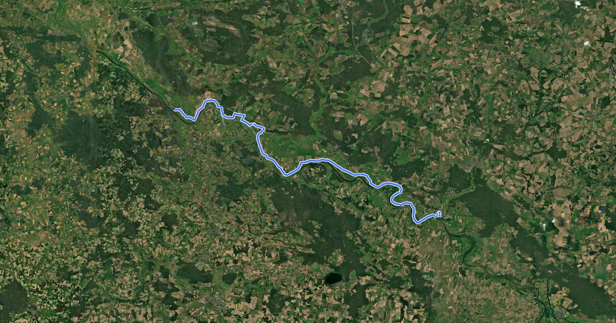 Маршрут [D10] Elberadweg rechtselbisch [Abschnitt F] на спутниковом снимке