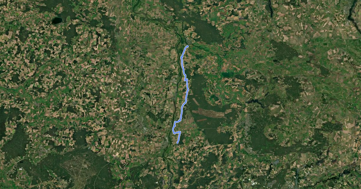 Маршрут [D10] Elberadweg rechtselbisch [Abschnitt H] на спутниковом снимке