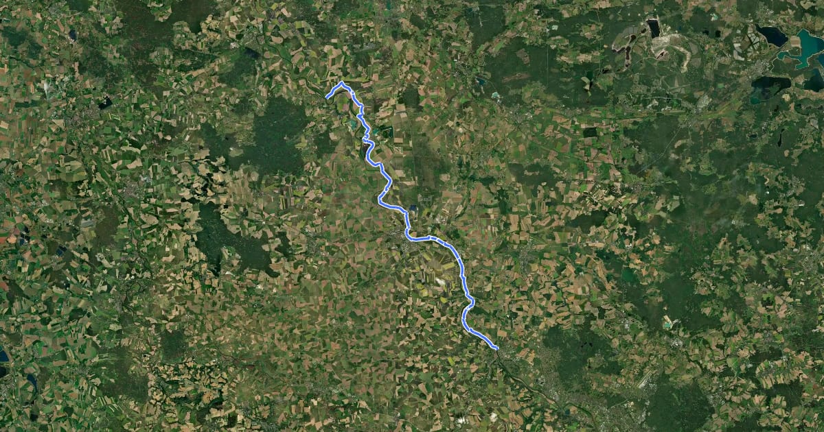 Маршрут [D10] Elberadweg rechtselbisch [Abschnitt M] на спутниковом снимке