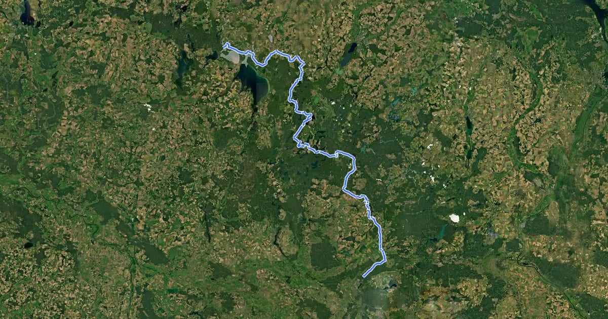 Маршрут [D11] Ostsee-Oberbayern 02 [Brandenburg Nord] на спутниковом снимке