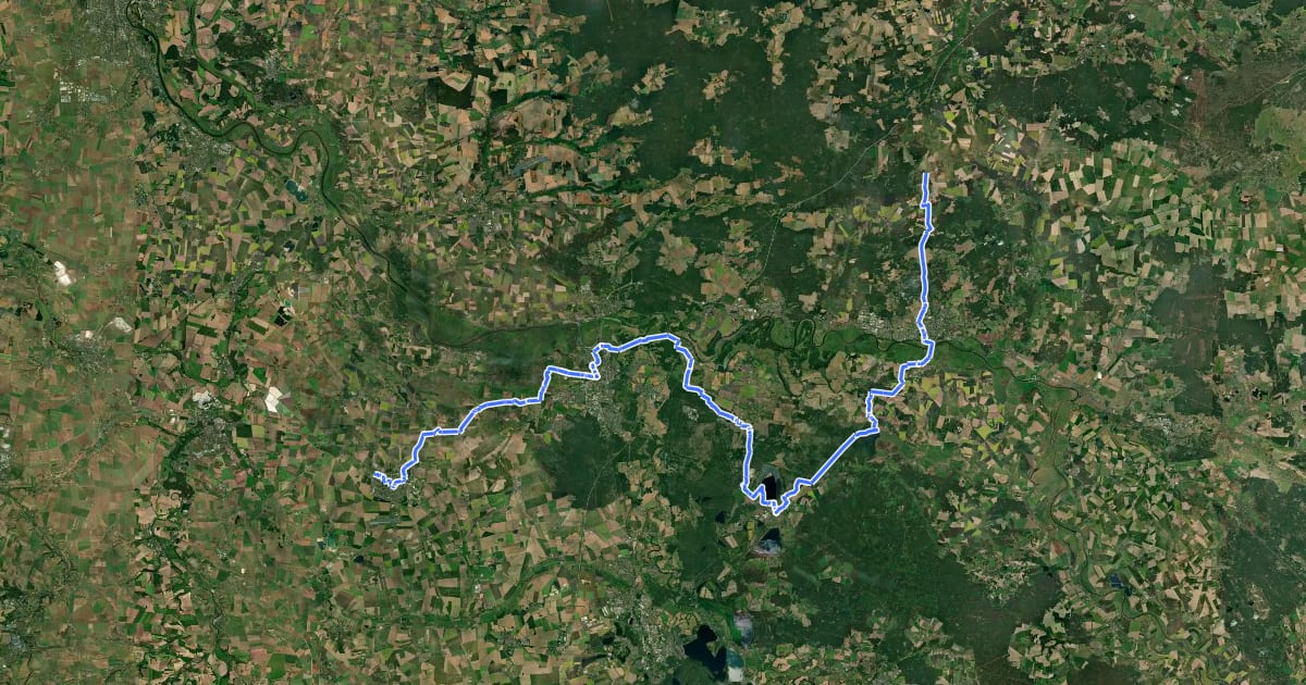 Маршрут [D11] Ostsee-Oberbayern 05 [Sachsen-Anhalt Nord] на спутниковом снимке