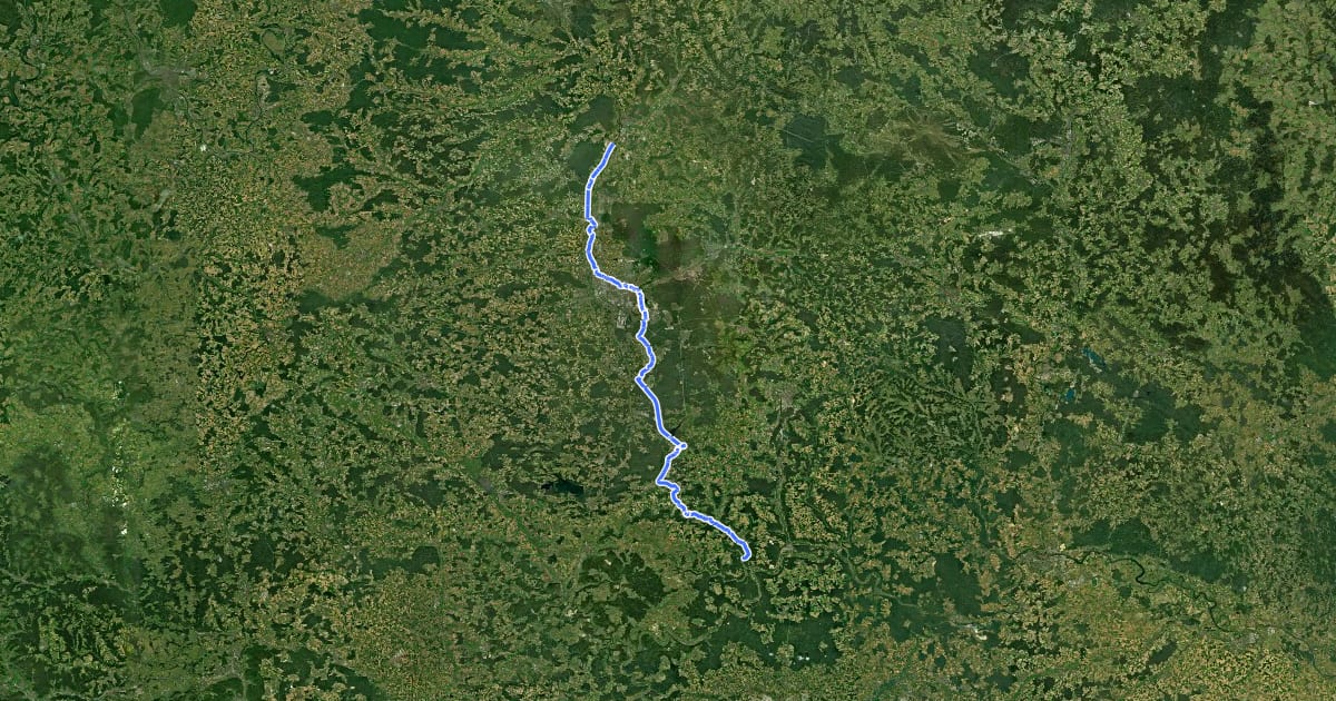 Маршрут [D11] Ostsee-Oberbayern 13 [Mittelfranken] на спутниковом снимке