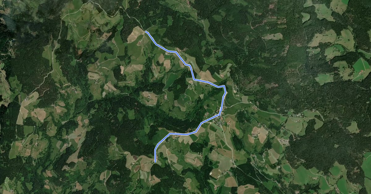 Маршрут D13 Michaelerbergweg на спутниковом снимке