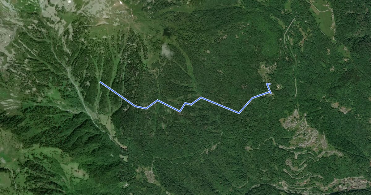Маршрут D16 - Alpe la Gomba - bivio D98 presso alpe Oriaccia на спутниковом снимке