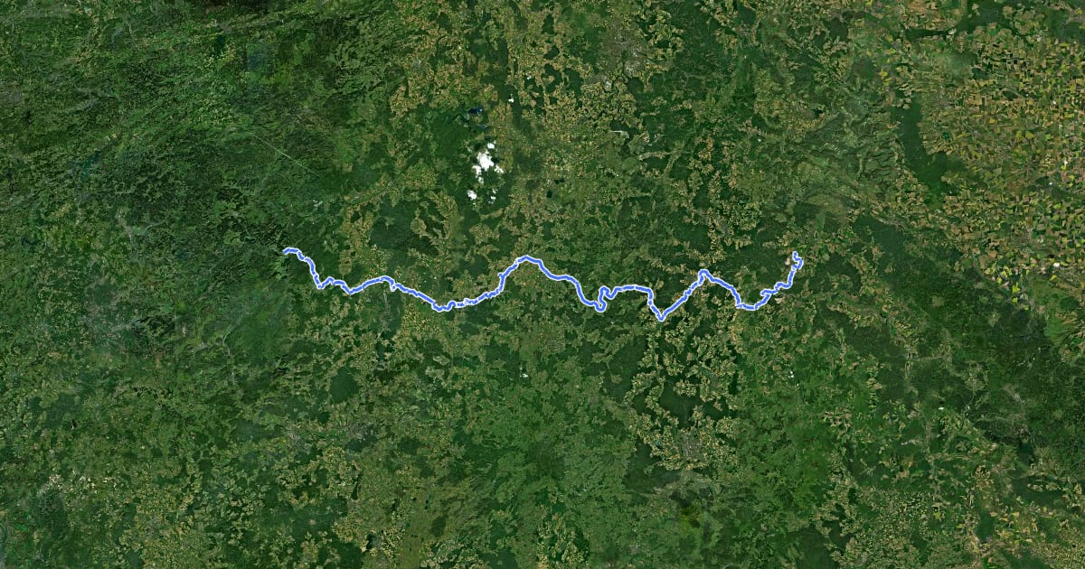 Маршрут [D4] Mittelland-Route (Hessen) на спутниковом снимке