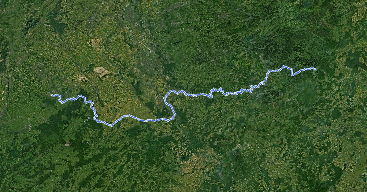 Маршрут [D4] Mittelland-Route (Nordrhein-Westfalen) на спутниковом снимке