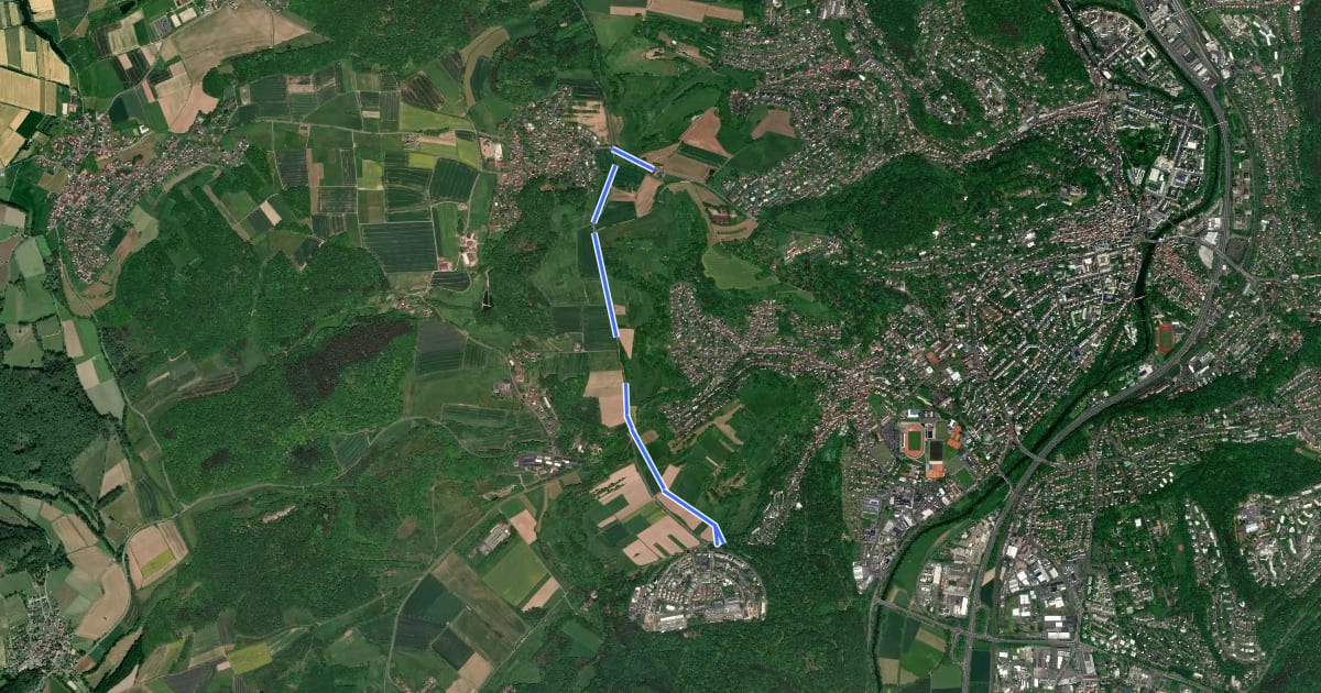 Маршрут [D4] Streckenwanderung Sellhof Stadtwald на спутниковом снимке