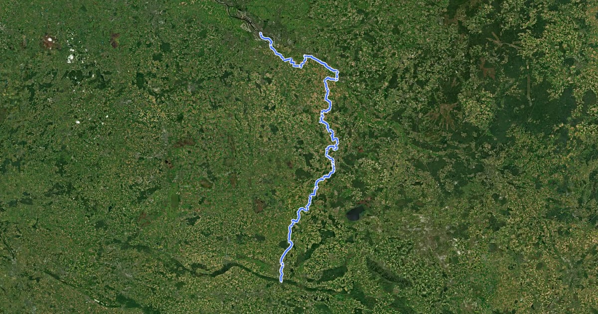 Маршрут [D9] Weser-Romantische Straße Teil 2 на спутниковом снимке