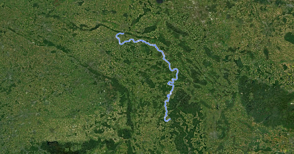 Маршрут [D9] Weser-Romantische Straße Teil 3 на спутниковом снимке