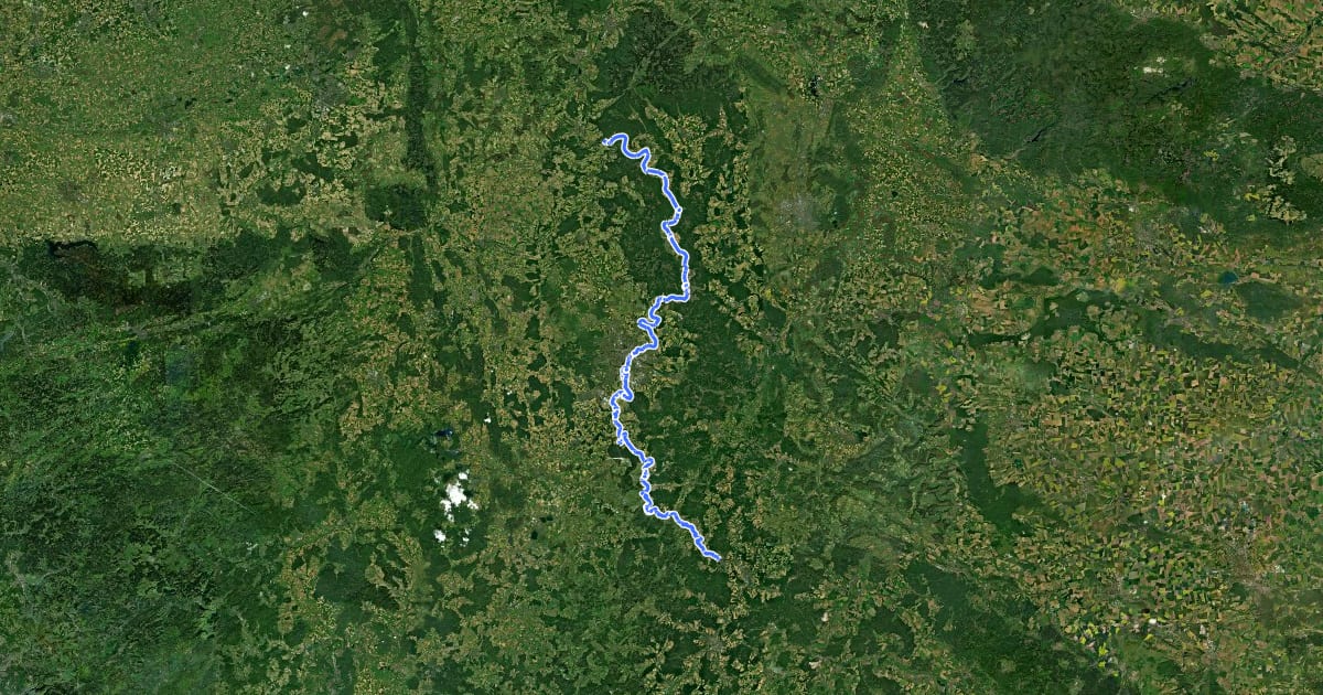 Маршрут [D9] Weser-Romantische Straße Teil 4 на спутниковом снимке