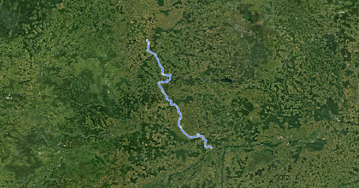 Маршрут [D9] Weser-Romantische Straße Teil 8 на спутниковом снимке