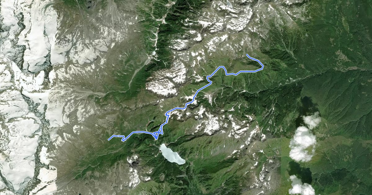 Маршрут Da Rifugio a Rifugio - Tappa 3 на спутниковом снимке
