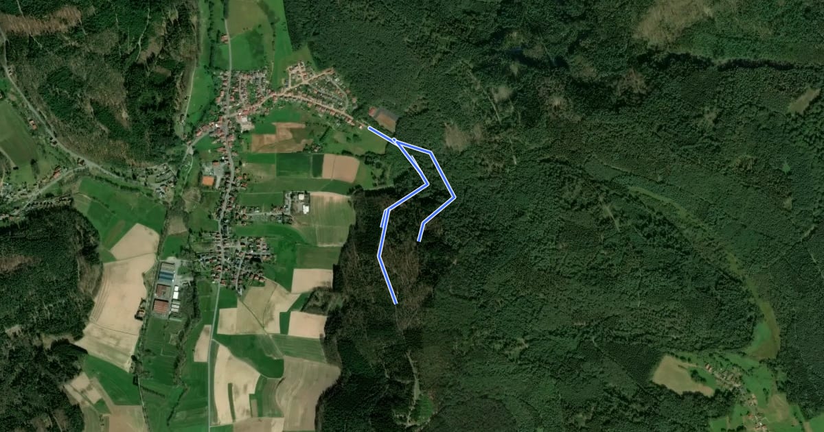 Маршрут Dachsbrunnen-Weg на спутниковом снимке