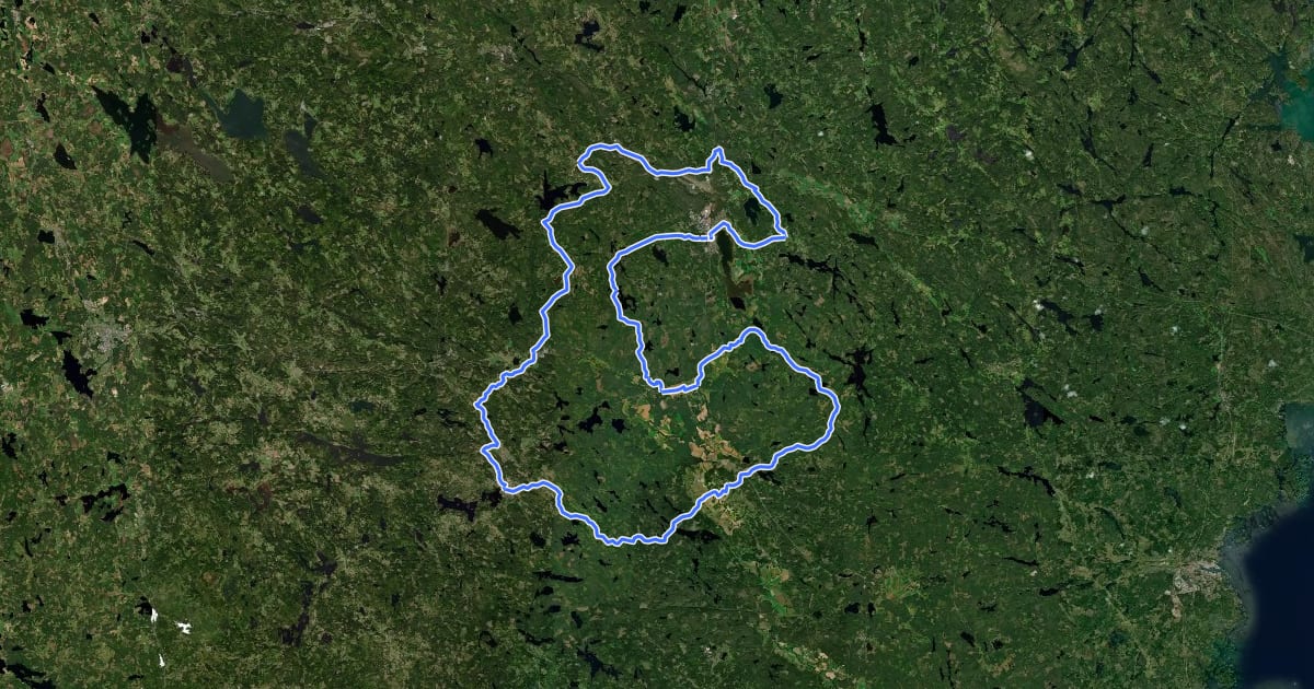 Маршрут Dacketrampet на спутниковом снимке