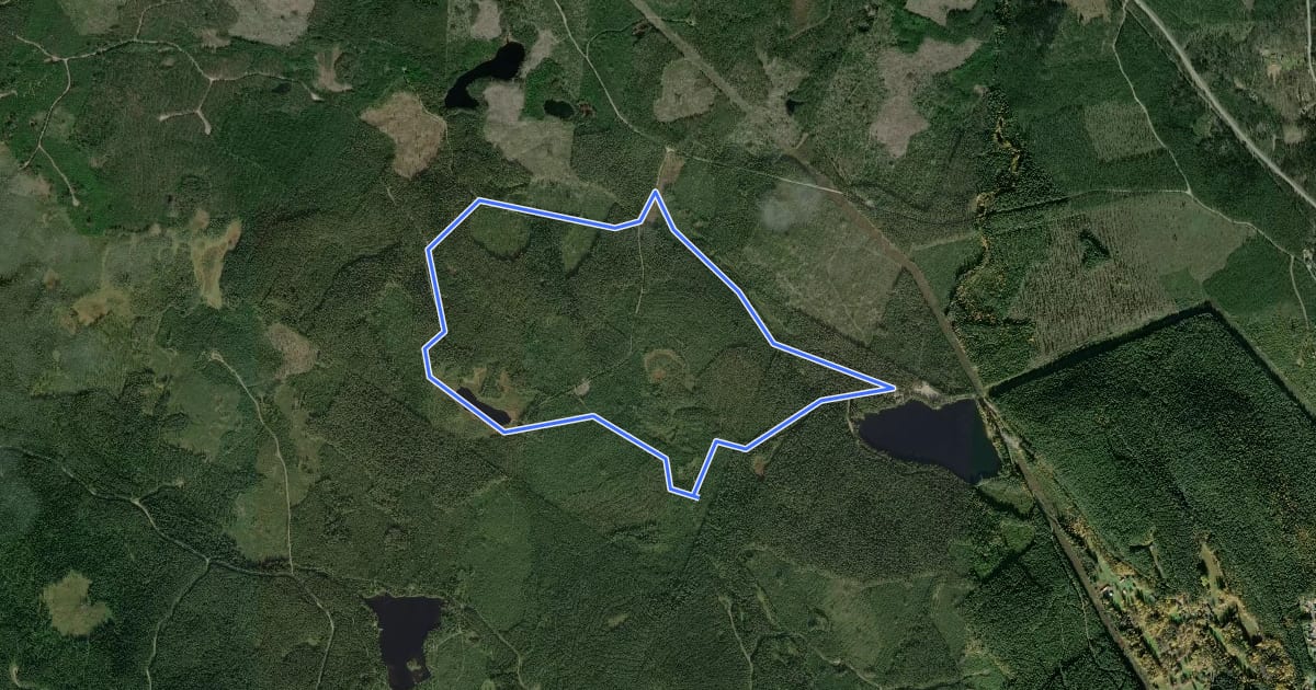 Маршрут Dagspår 6 km на спутниковом снимке