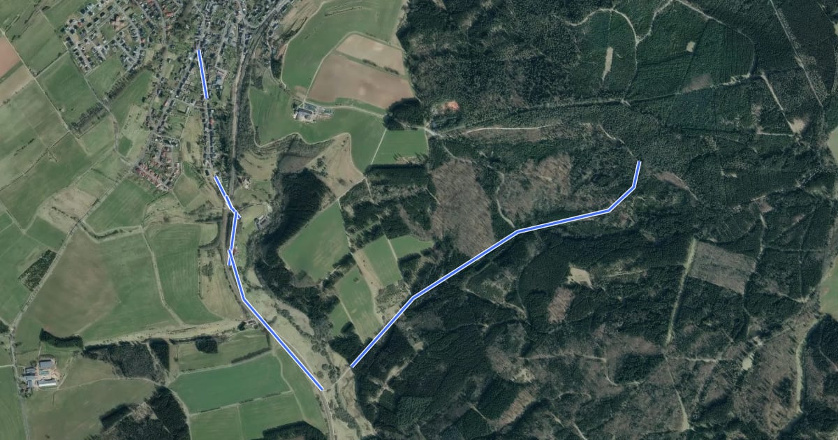 Маршрут Dahlem Rundweg D3 на спутниковом снимке