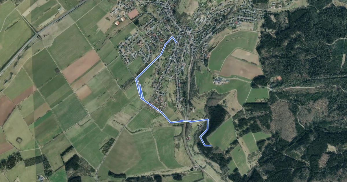 Маршрут Dahlem Rundweg D4 на спутниковом снимке