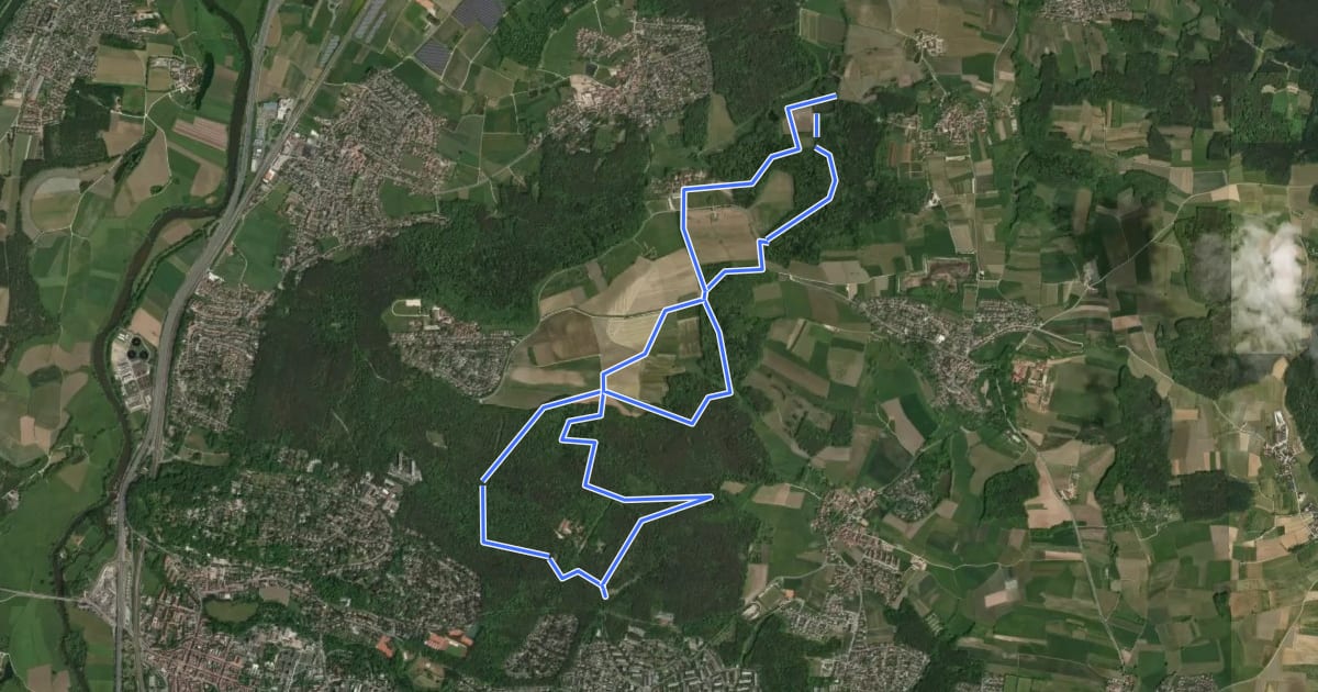 Маршрут DAK-Eisert-Nordic Walking Parcour на спутниковом снимке