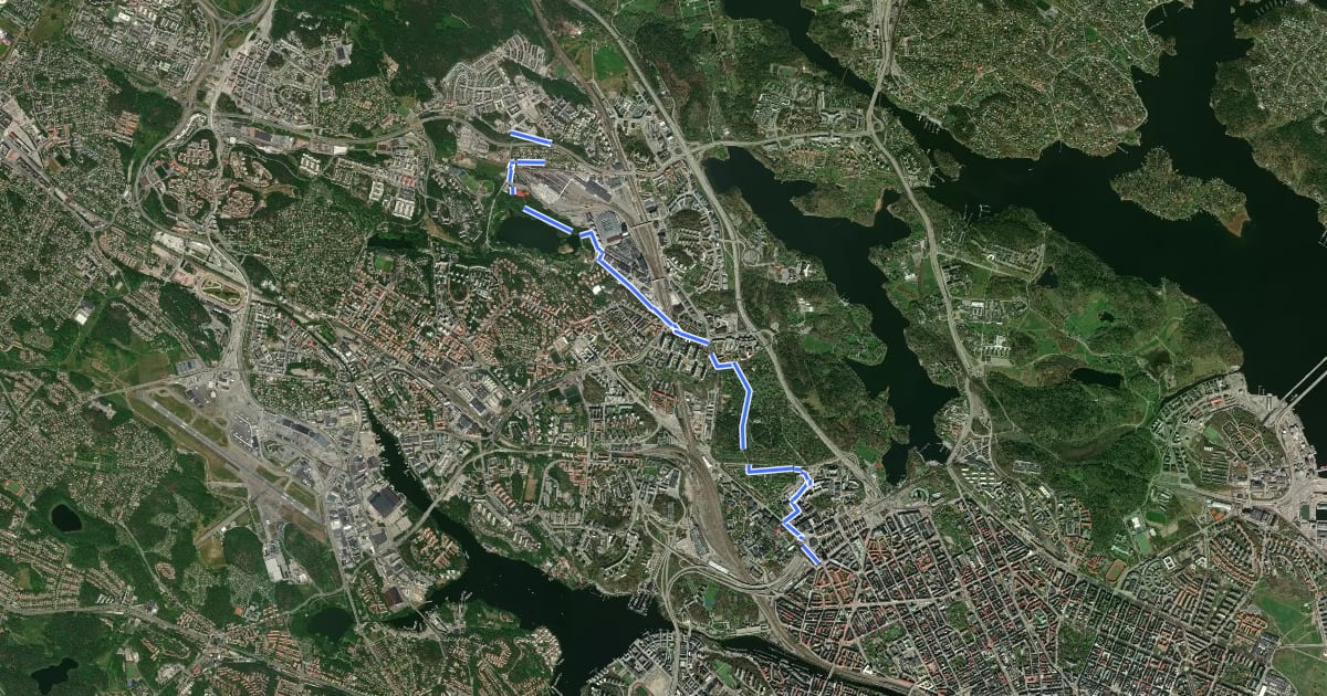 Маршрут Dalkarlsvägen etapp 12, 2014 Yngves val на спутниковом снимке