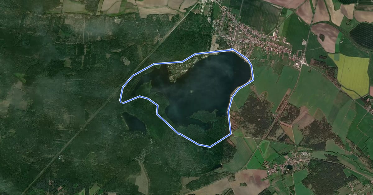 Маршрут Dammwildweg на спутниковом снимке