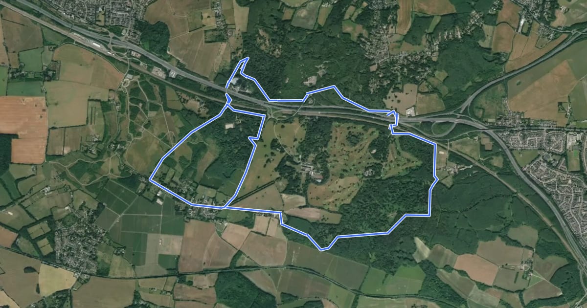 Маршрут Darnley Trail на спутниковом снимке