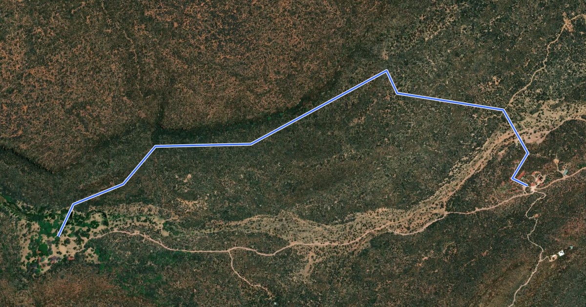 Маршрут Dassie Trail на спутниковом снимке