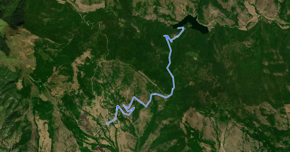 Маршрут David Bek Reservoir – Verin Khotanan на спутниковом снимке