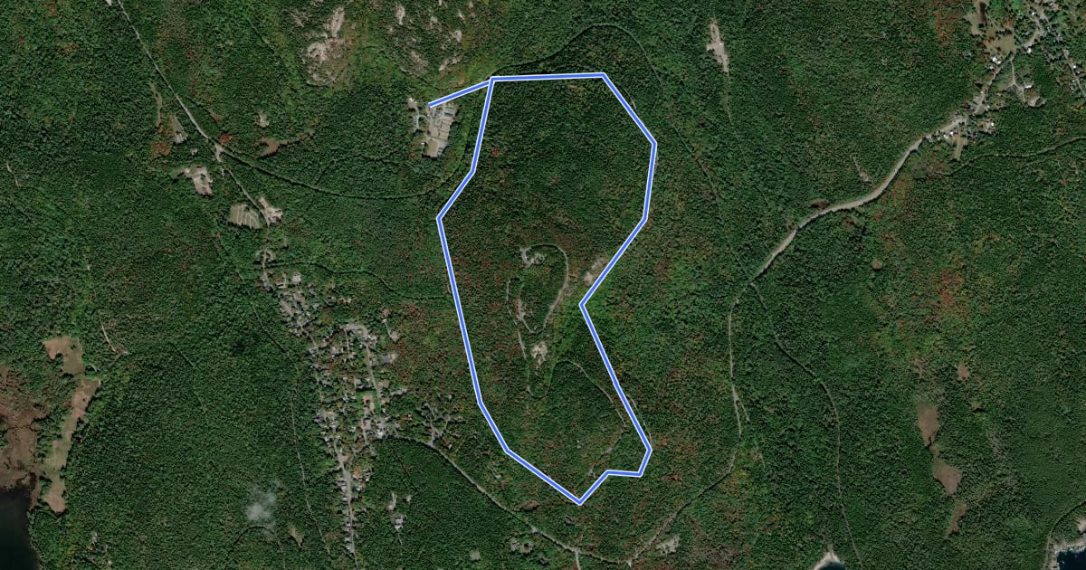 Маршрут Day Mountain Loop на спутниковом снимке