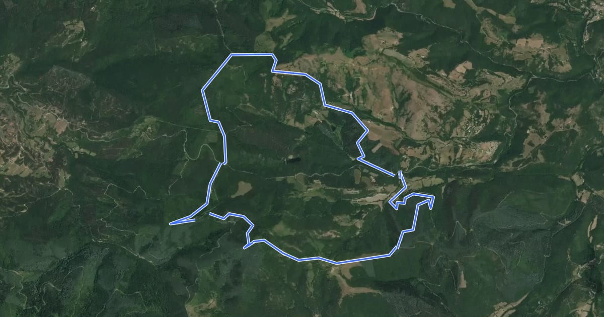 Маршрут de branche en branche на спутниковом снимке