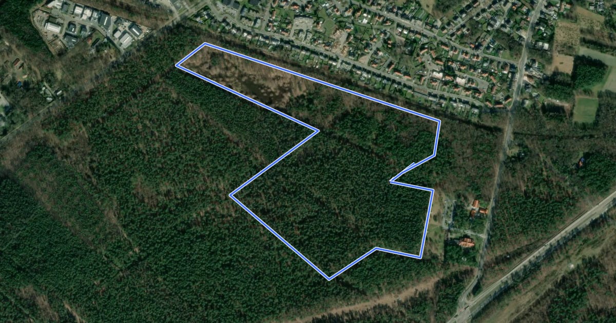 Маршрут De Kolonie Groene rechthoek на спутниковом снимке