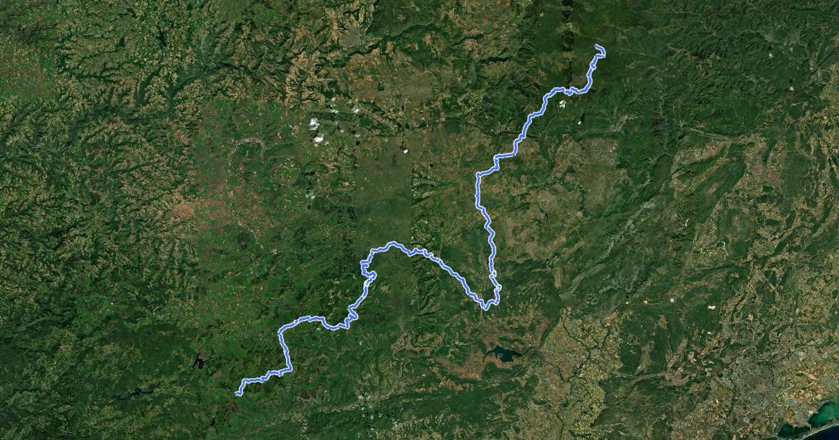 Маршрут De l'Espérou (Gard) au col de Fontfroide (Hérault) на спутниковом снимке