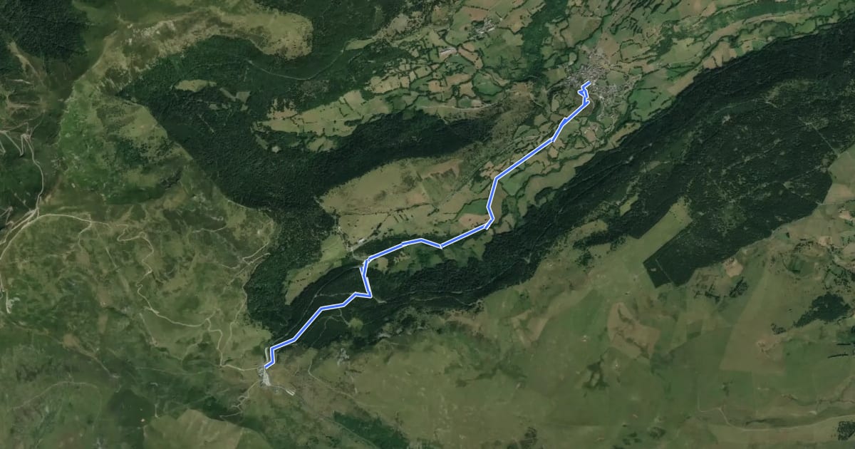 Маршрут De la Méditerranée à l'Océan, Col de Prat-de-Bouc - Albepierre на спутниковом снимке