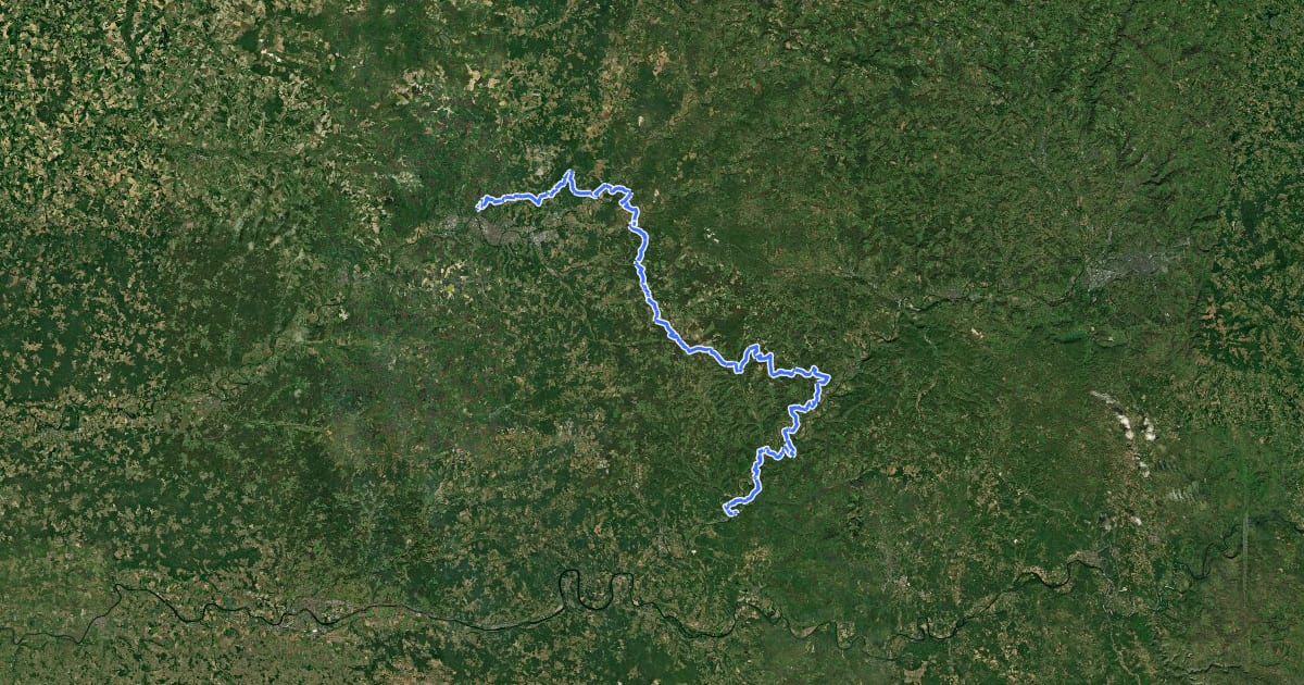 Маршрут De la Manche aux Pyrénées 16, Champcevinel - Les Eyzies-de-Taillac на спутниковом снимке