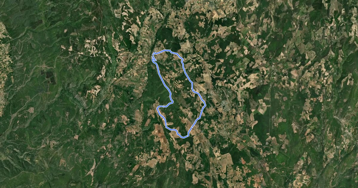 Маршрут De Sault à Brouville на спутниковом снимке