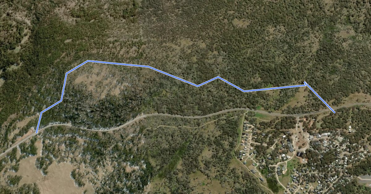Маршрут Dead Timber Hill на спутниковом снимке