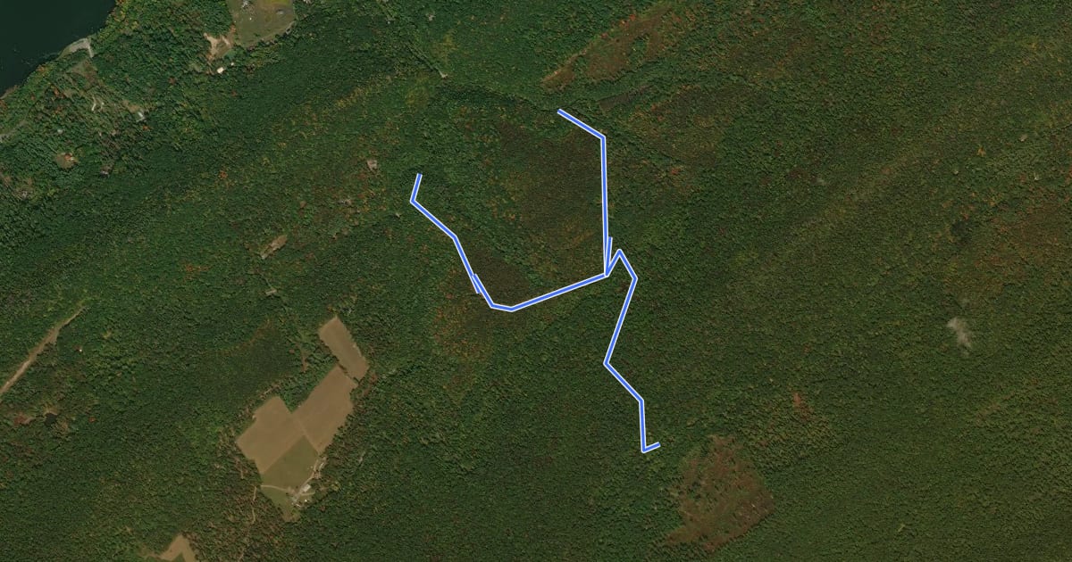 Маршрут Deaf Run Trail на спутниковом снимке