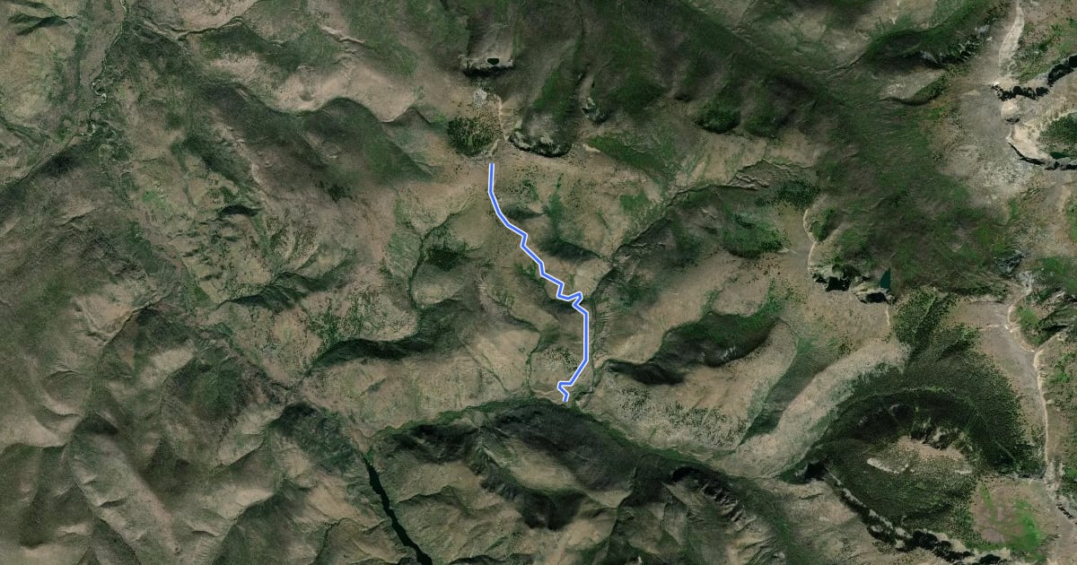 Маршрут Dean Creek Trail на спутниковом снимке