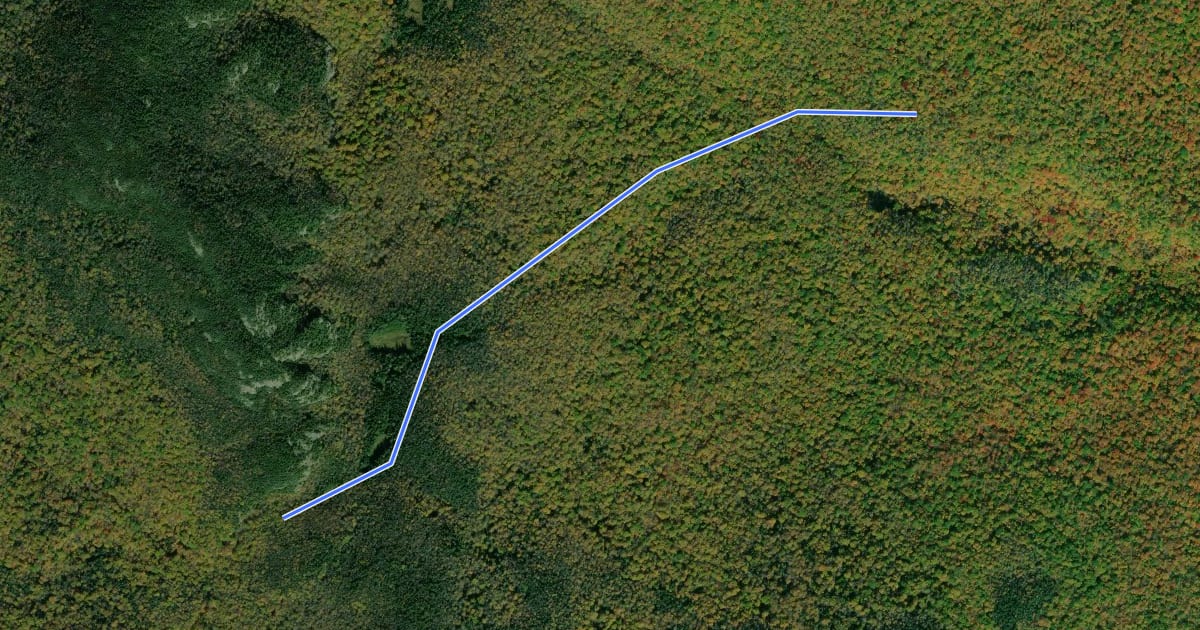 Маршрут Dean Trail на спутниковом снимке