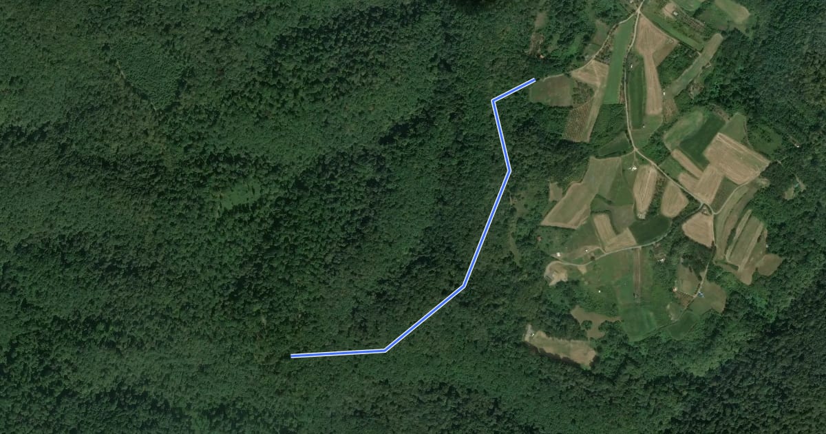 Маршрут Death Trail на спутниковом снимке