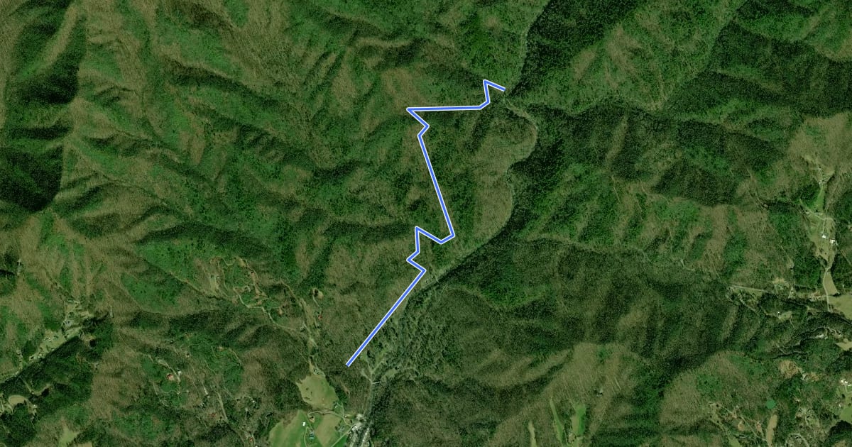Маршрут Deep Creek Horse Trail на спутниковом снимке