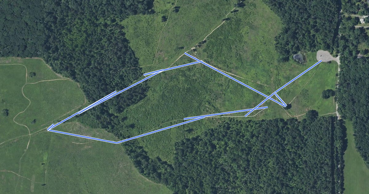 Маршрут Deep Cut Loop Trail на спутниковом снимке