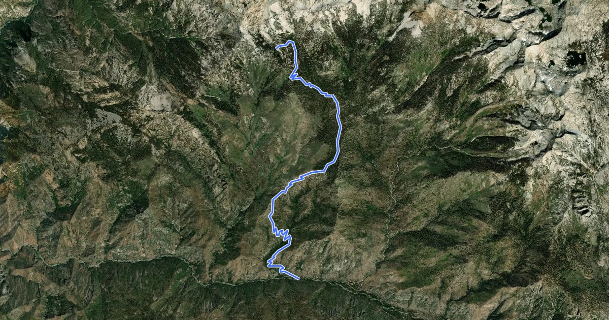 Маршрут Deer Cove Trail на спутниковом снимке