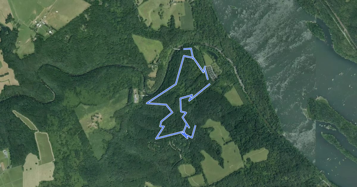 Маршрут Deer Creek Trail на спутниковом снимке