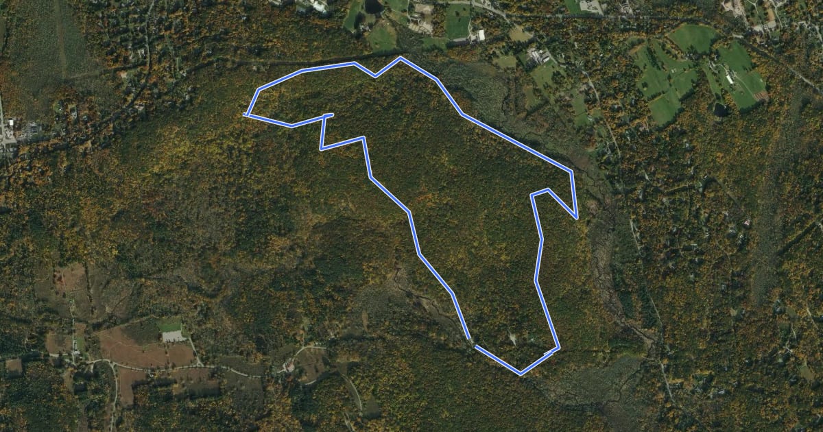 Маршрут Deer Hollow Trail на спутниковом снимке