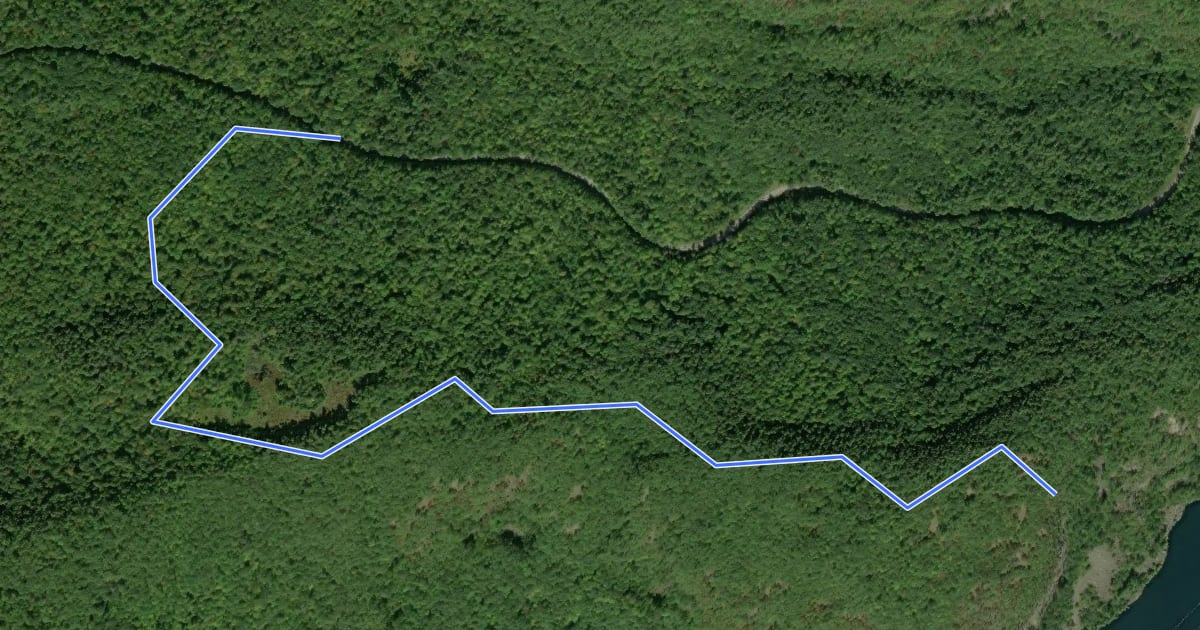 Маршрут Deer Leap Trail на спутниковом снимке