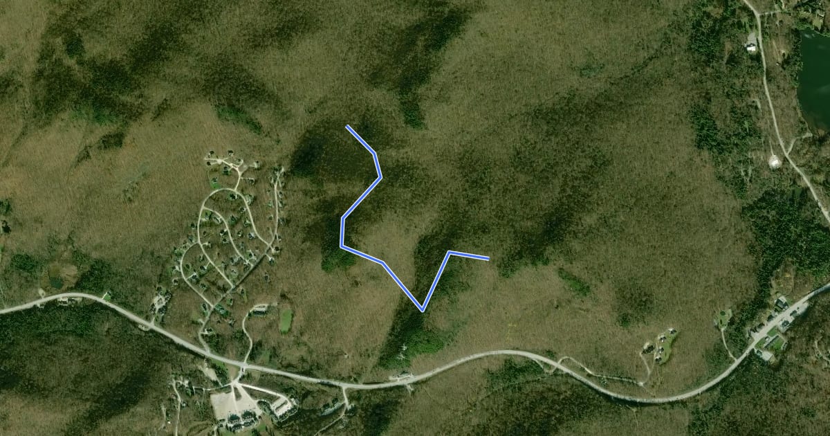 Маршрут Deer Leap Trail на спутниковом снимке