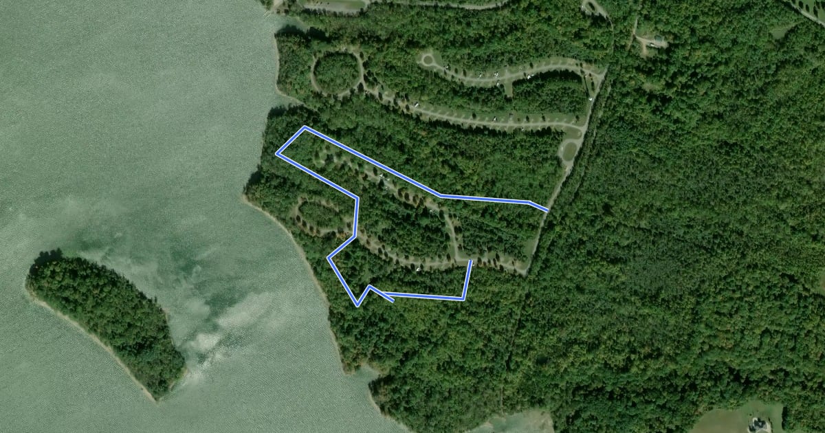 Маршрут Deer Run Trail на спутниковом снимке