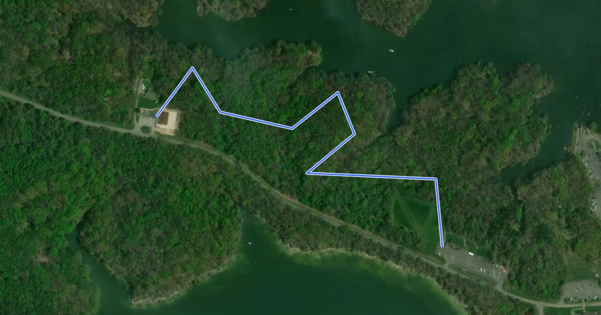 Маршрут Deer Run Trail на спутниковом снимке