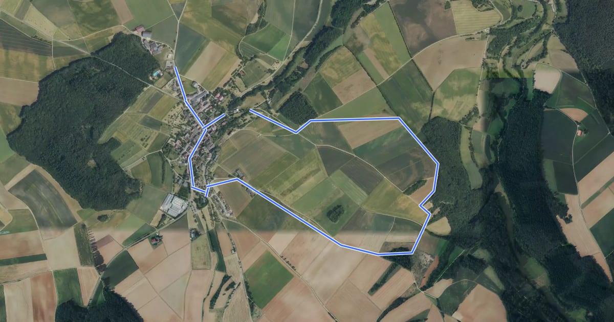 Маршрут Degelbronner Weg на спутниковом снимке